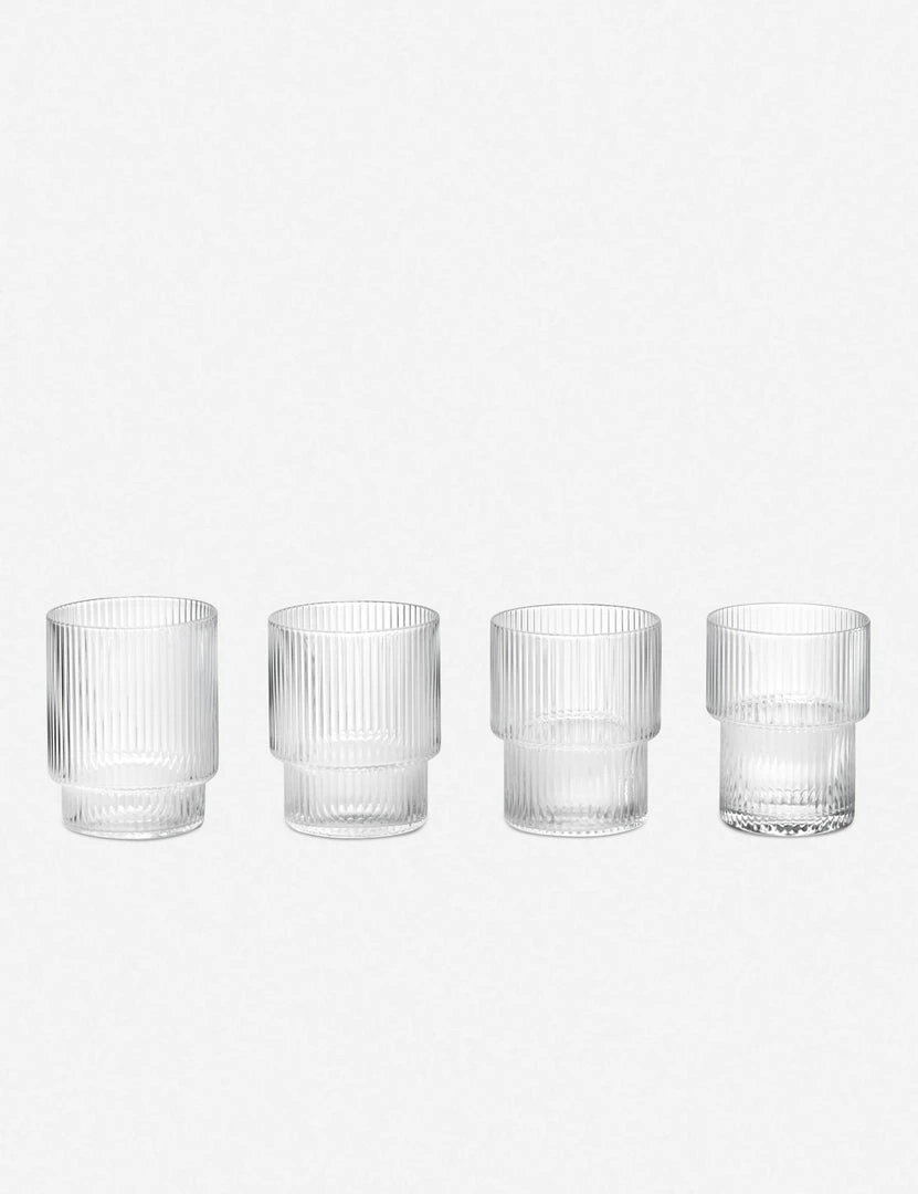 Lulu And Georgia Rian Ripple Glassware (Set Of 4)