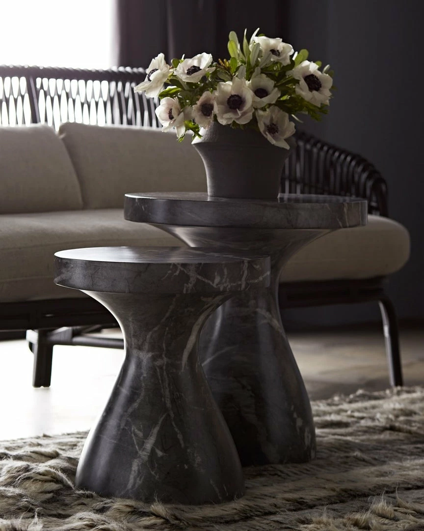 Lulu And Georgia Serafina Side Table By Arteriors Sculptural