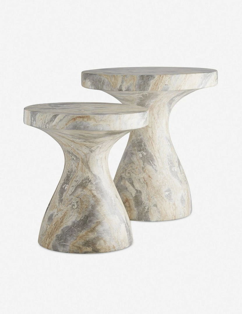 Lulu And Georgia Serafina Side Table By Arteriors Sculptural
