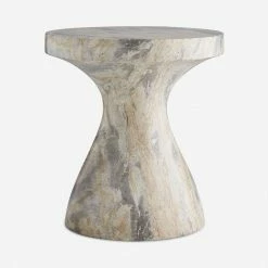 Lulu And Georgia Serafina Side Table By Arteriors Sculptural