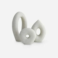 Lulu And Georgia Coco Sculptures (Set Of 3) By Arteriors Sculptural