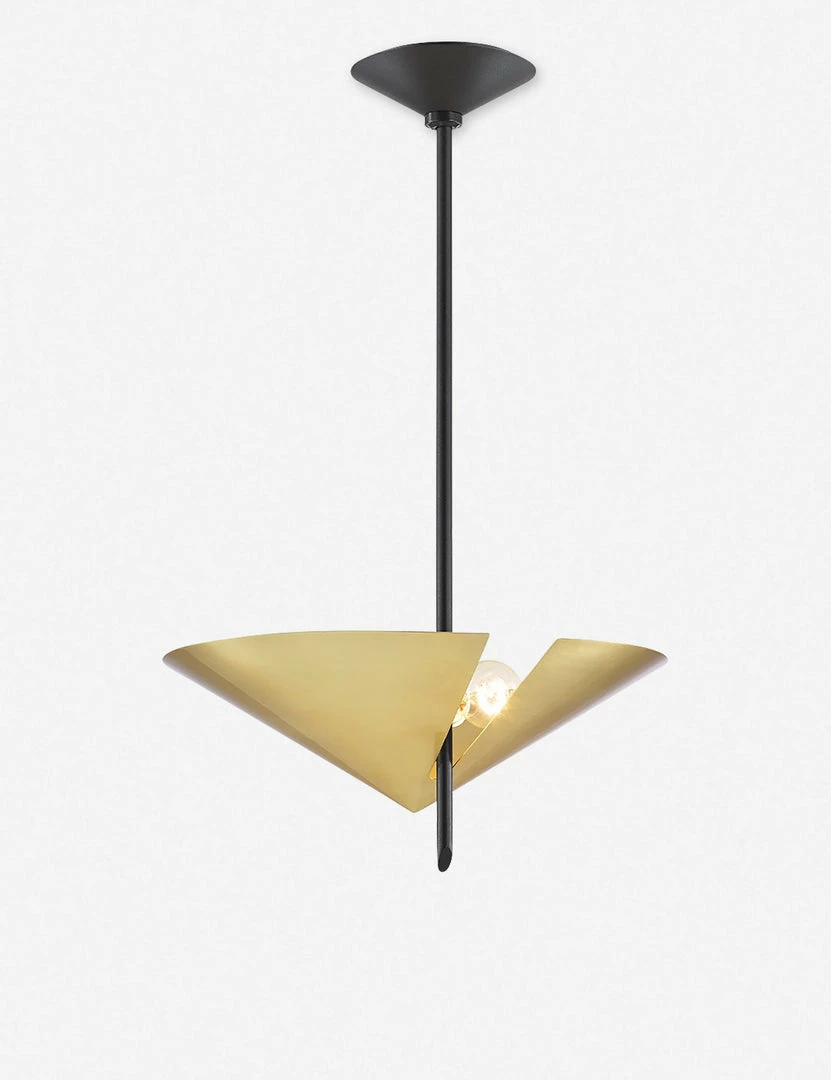 Lulu And Georgia Lighting Nari Pendant Light, Aged Brass