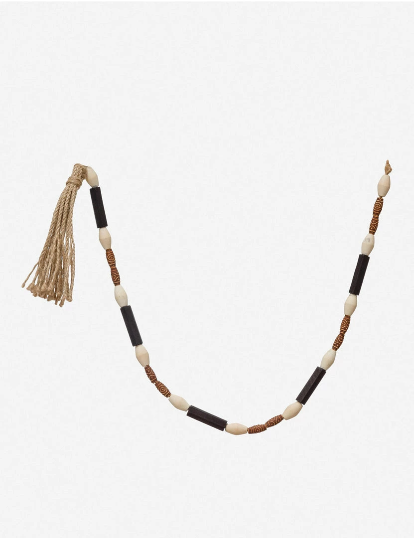 Lulu And Georgia Ivy Wood Garland Earth Tones