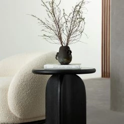 Lulu And Georgia Ada Round Side Table, Black