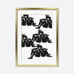 Lulu And Georgia Walls'Over Here' Print By Adrian Brandon