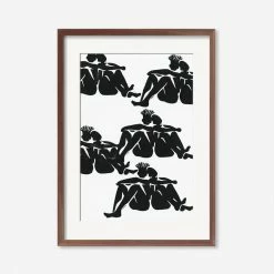 Lulu And Georgia Walls'Over Here' Print By Adrian Brandon