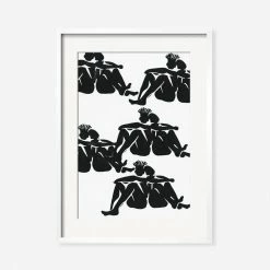 Lulu And Georgia Walls'Over Here' Print By Adrian Brandon