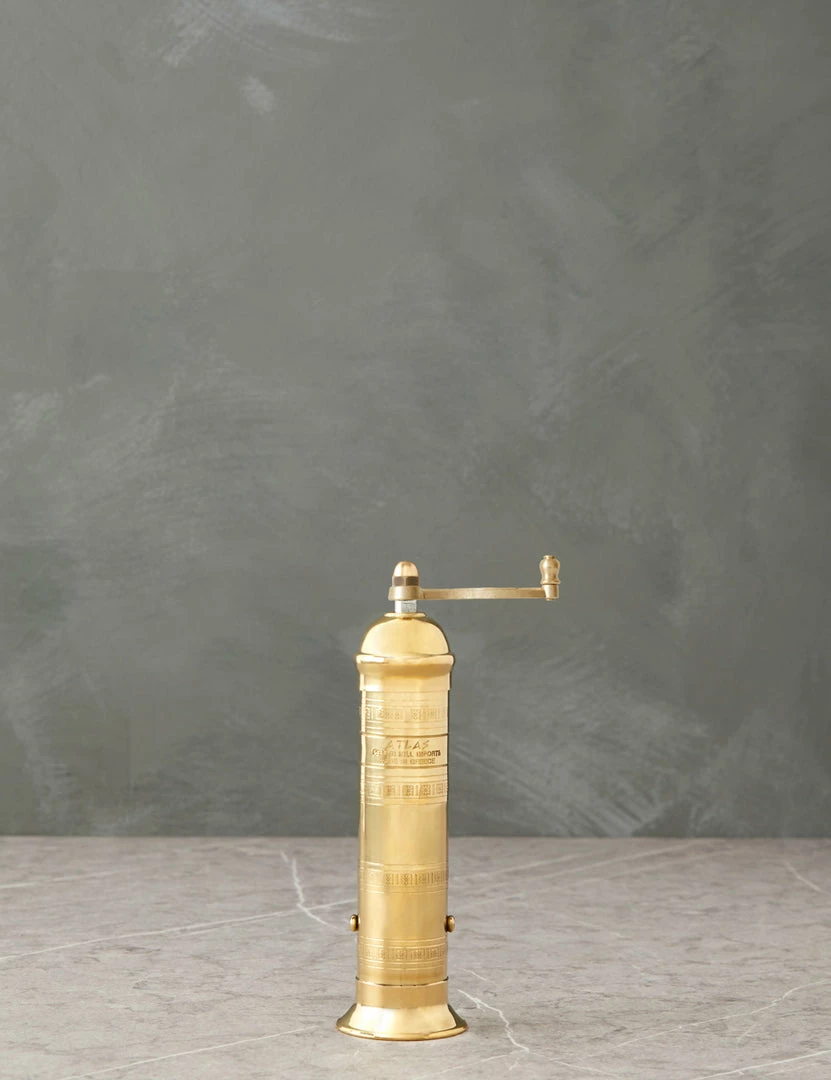 Lulu And Georgia Atlas Brass Pepper Mill