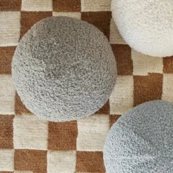 Lulu And Georgia Bouclé Ball Pillow By Sarah Sherman Samuel Sarah Sherman Samuel Collection