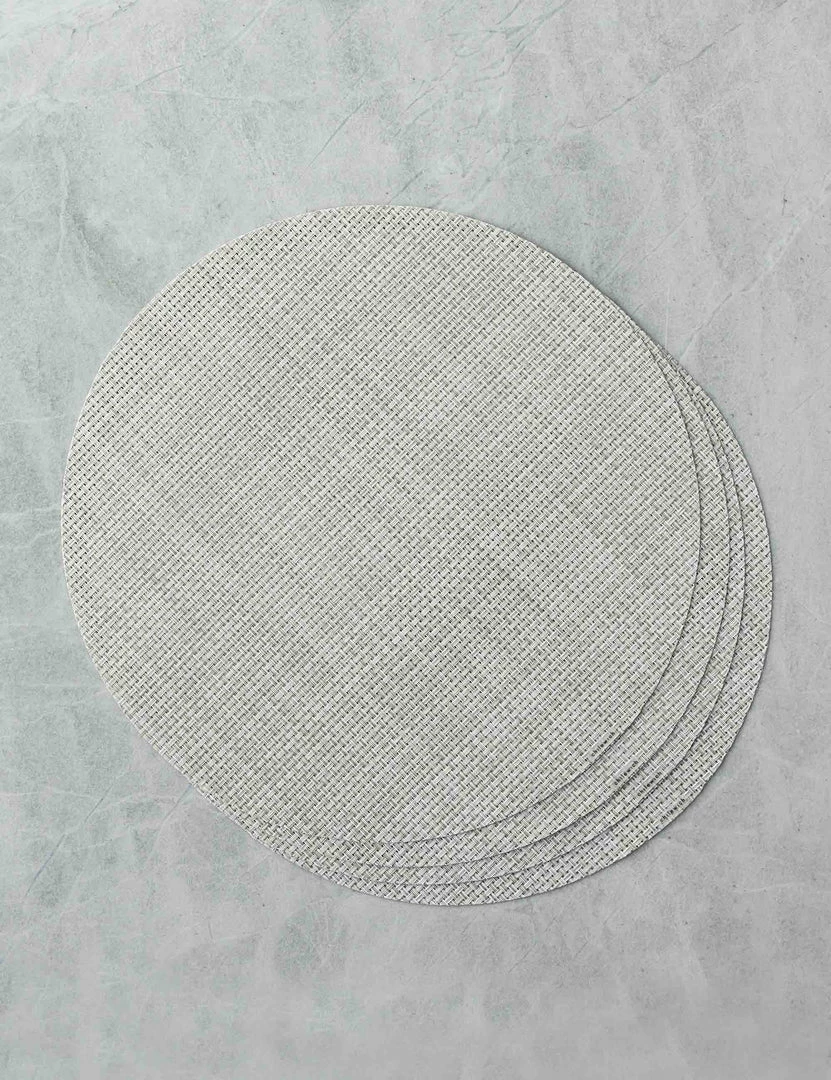 Lulu And Georgia Chilewich Basketweave Round Placemat (Set Of 4) Outdoor Collection