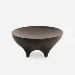 Lulu And Georgia Black Walnut Oval Footed Vessel By Namu Home Goods