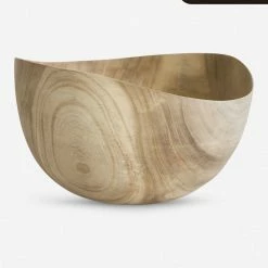 Lulu And Georgia Bleached Zelkova Wood With Wax Bowl By Namu Home Goods