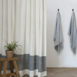 Lulu And Georgia Bolé Road Textiles Karo Shower Curtain, Sable