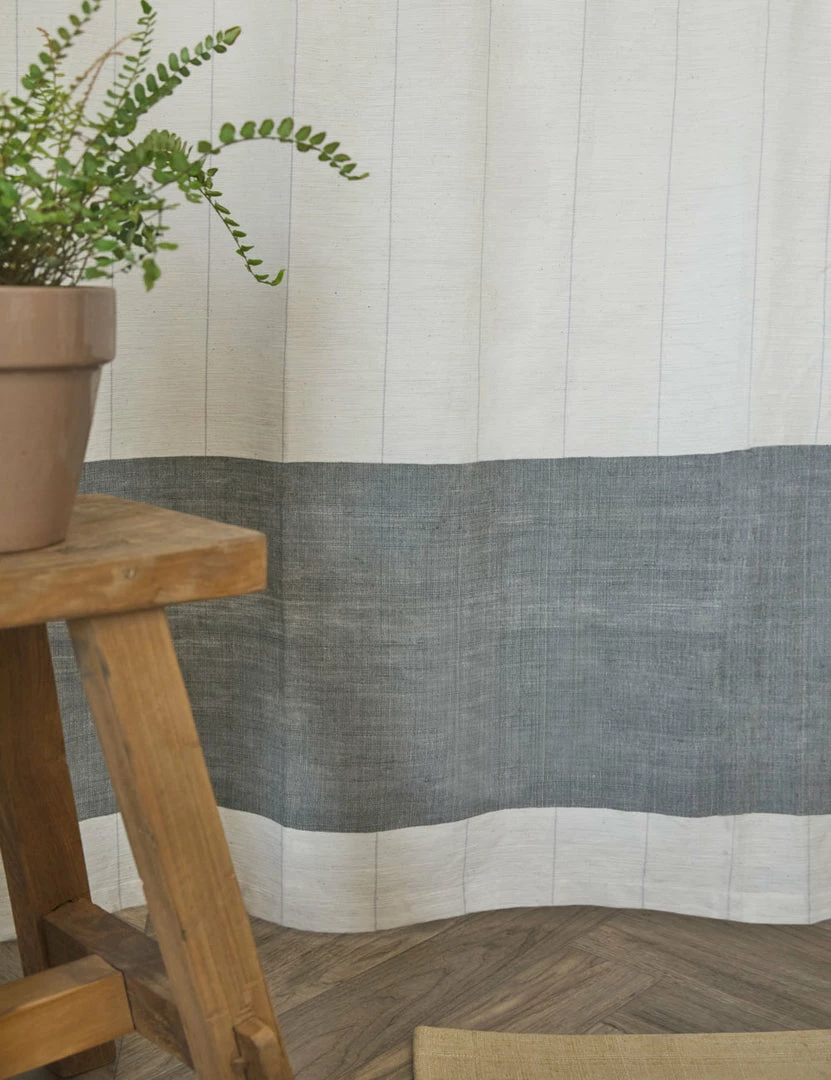 Lulu And Georgia Bolé Road Textiles Karo Shower Curtain, Sable