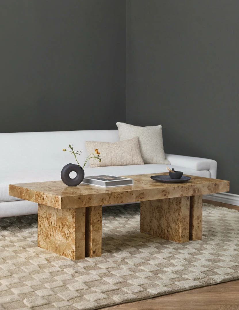 Lulu And Georgia Brisa Burl Wood Coffee Table