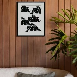 Lulu And Georgia Walls'Over Here' Print By Adrian Brandon