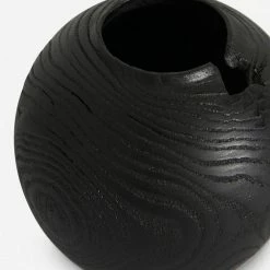 Lulu And Georgia Charred Korean Mahogany Moon Jar, Small By Namu Home Goods