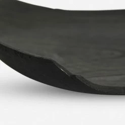 Lulu And Georgia Charred Zelkova Wood Plate, Small By Namu Home Goods Organic Harmony Collection