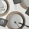 Lulu And Georgia Chilewich Basketweave Round Placemat (Set Of 4) Outdoor Collection