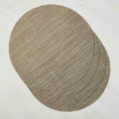 Lulu And Georgia Chilewich Basketweave Round Placemat (Set Of 4) Outdoor Collection