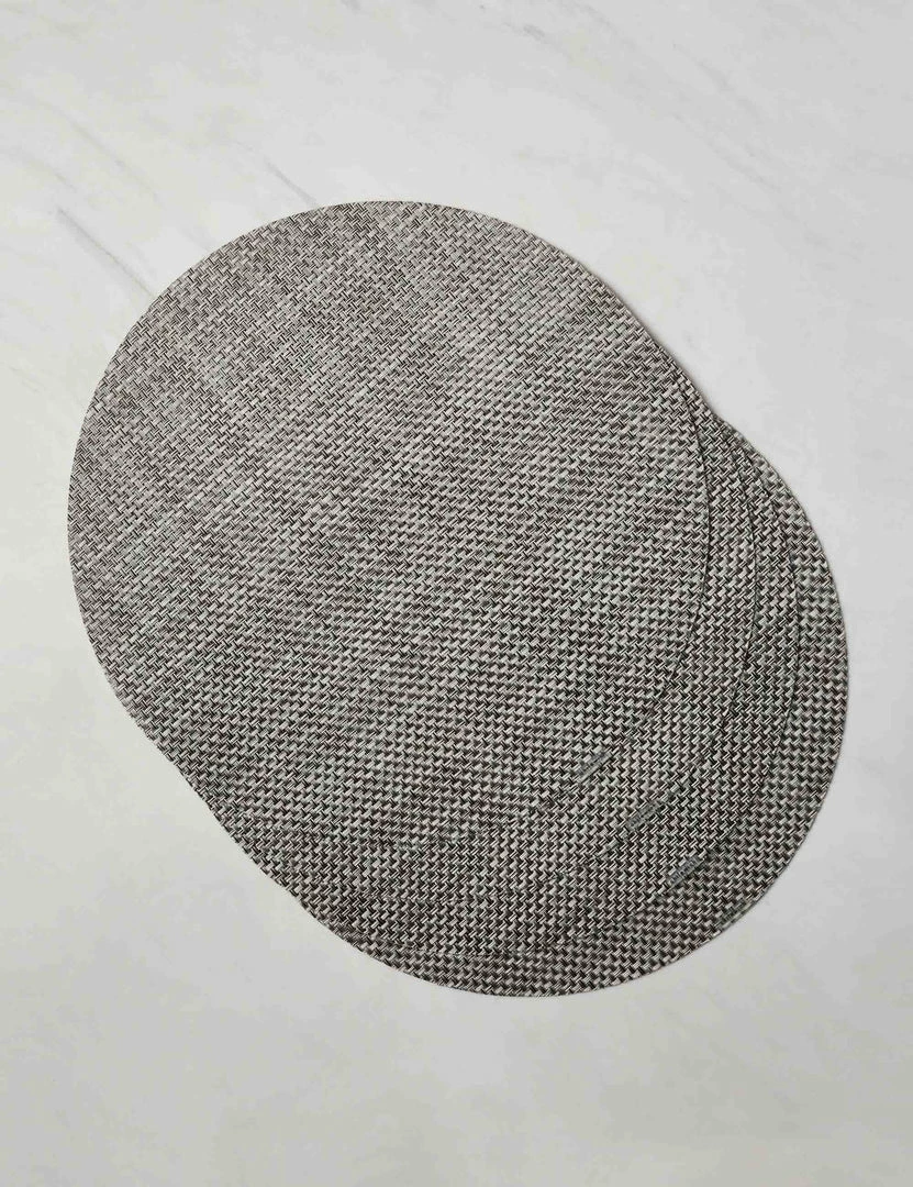 Lulu And Georgia Chilewich Basketweave Round Placemat (Set Of 4) Outdoor Collection