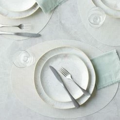 Lulu And Georgia Chilewich Mini Basketweave Oval Placemat (Set Of 4) Outdoor Collection