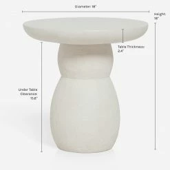 Lulu And Georgia Clouded Round Side Table By Sarah Sherman Samuel Sarah Sherman Samuel Collection