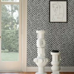 Lulu And Georgia Checkerboard Wallpaper By Sarah Sherman Samuel Sarah Sherman Samuel Collection