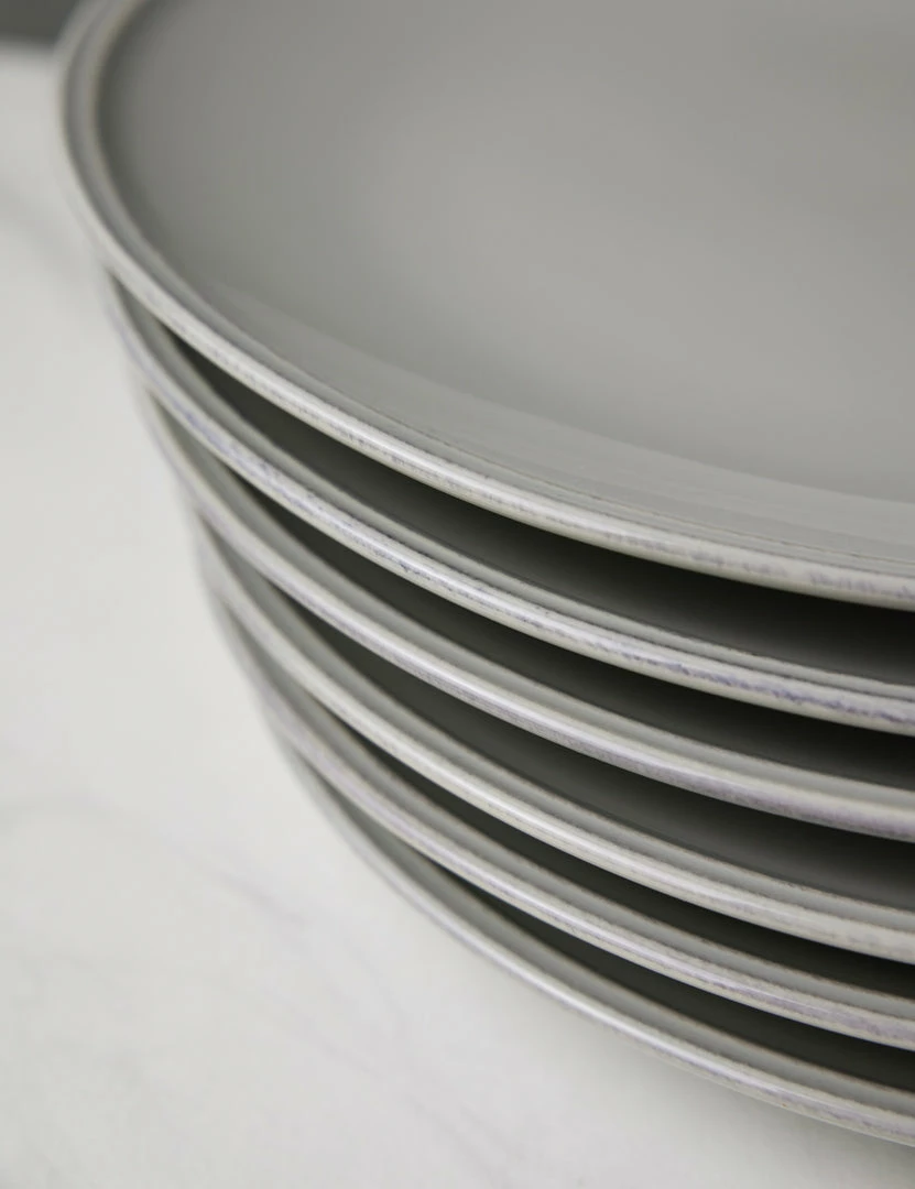 Lulu And Georgia Kitchen + Dining Friso Dinner Plates (Set Of 6) By Costa Nova