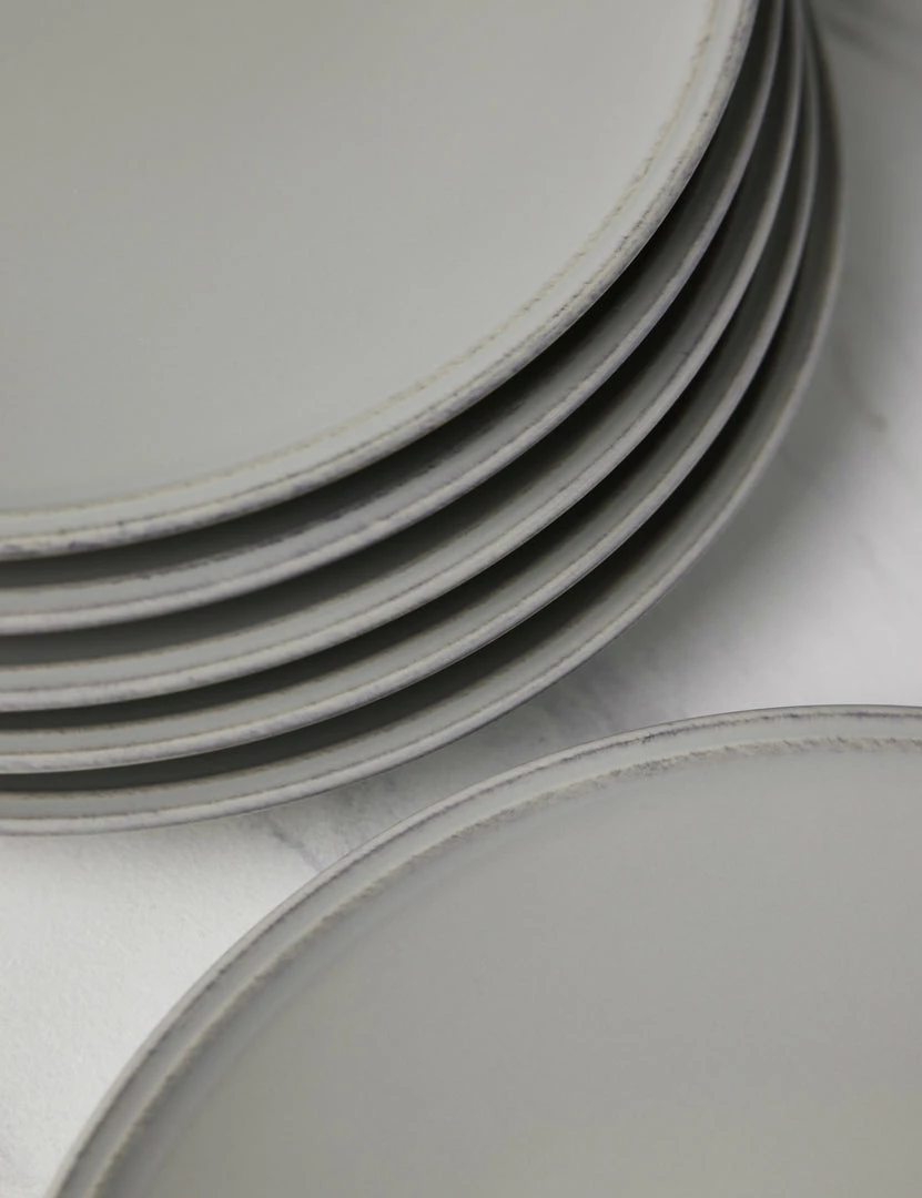 Lulu And Georgia Kitchen + Dining Friso Dinner Plates (Set Of 6) By Costa Nova