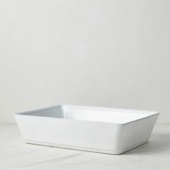 Lulu And Georgia Friso Rectangular Baker, White (14-inches) By Costa Nova Kitchen + Dining