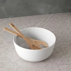 Lulu And Georgia Dine Bowl + Oak Servers By LSA International New