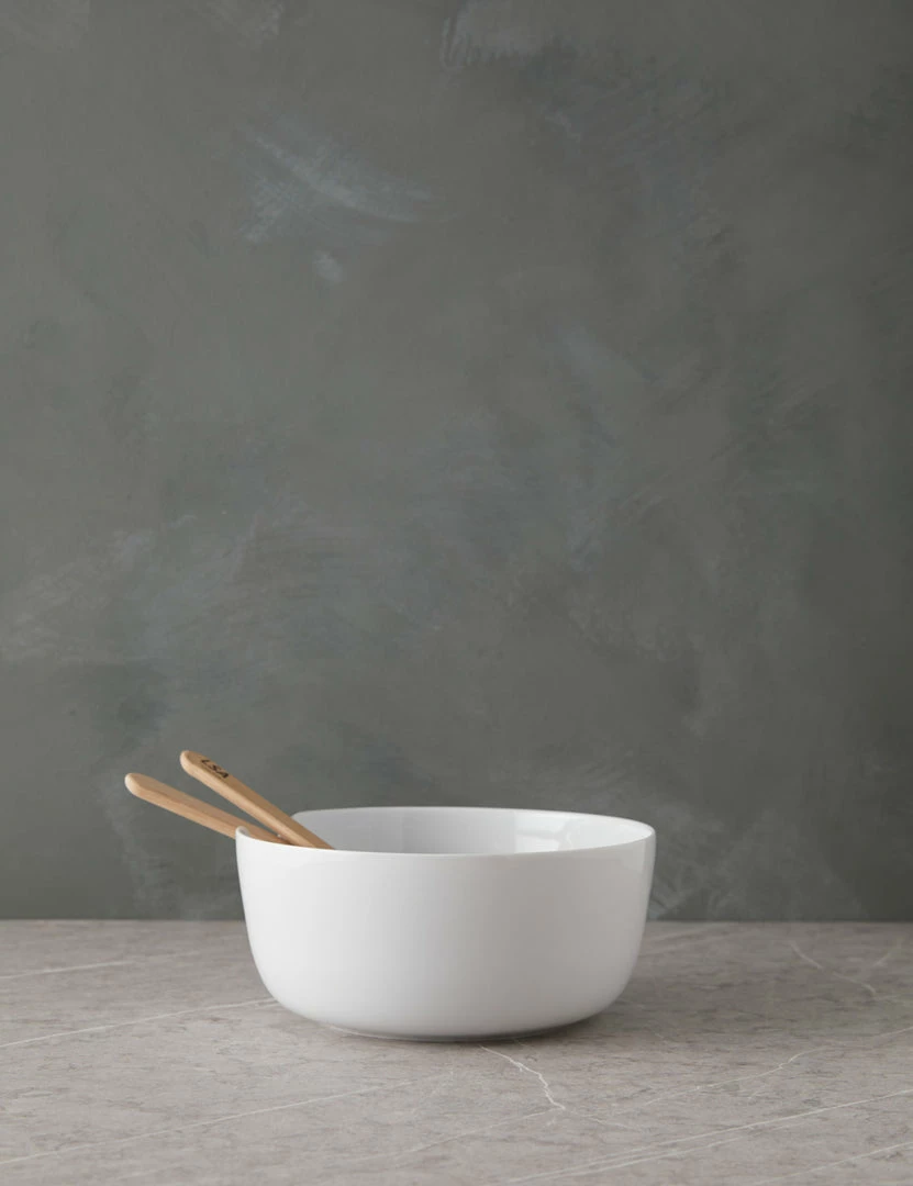 Lulu And Georgia Dine Bowl + Oak Servers By LSA International New