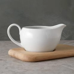 Lulu And Georgia Dine Sauce Boat + Oak Stand By LSA International New