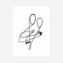 Lulu And Georgia'Love' Print By Damienne Merlina Walls