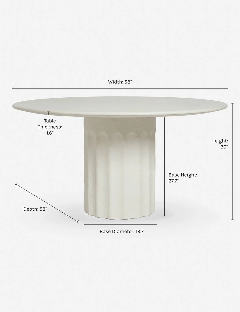 Lulu And Georgia Sarah Sherman Samuel Collection Doric Round Dining Table By Sarah Sherman Samuel
