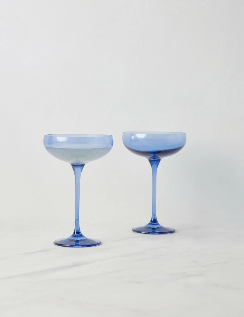 Lulu And Georgia Curved + Rounded Estelle Champagne Coupes (Set Of 2)