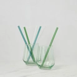 Lulu And Georgia Kitchen + Dining Hawkins New York Essential Glass Straws (Set Of 12)