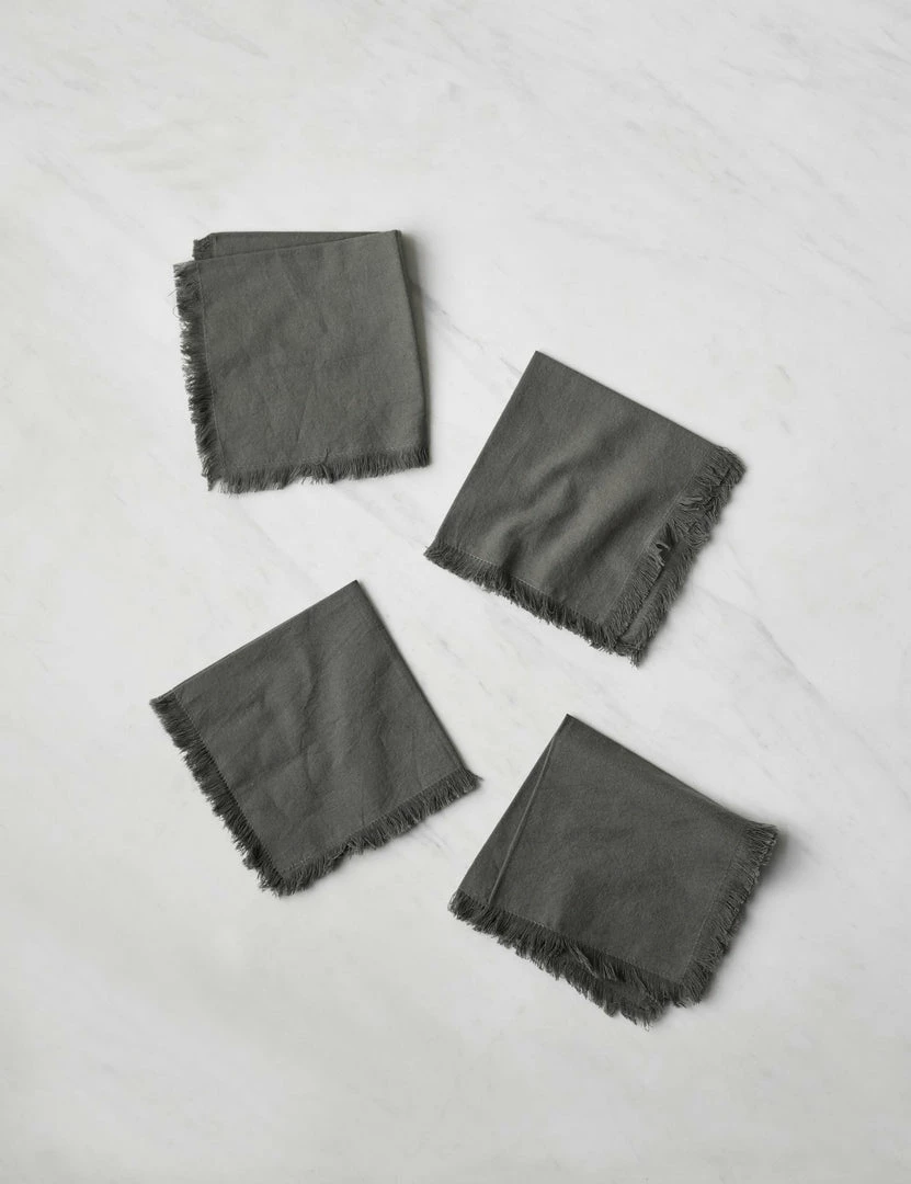 Lulu And Georgia Hawkins New York Essential Cotton Cocktail Napkins (Set Of 4)