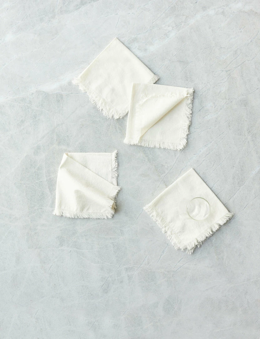 Lulu And Georgia Hawkins New York Essential Cotton Cocktail Napkins (Set Of 4)
