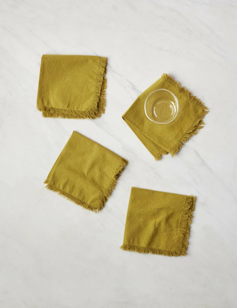 Lulu And Georgia Hawkins New York Essential Cotton Cocktail Napkins (Set Of 4)