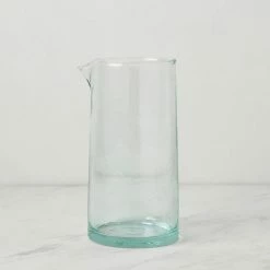 Lulu And Georgia Kitchen + Dining New York Recycled Glass Pitcher By Hawkins New York