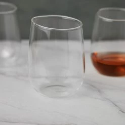 Lulu And Georgia Organic Stemless Wine Glasses (Set Of 4) By Hawkins New York Kitchen + Dining