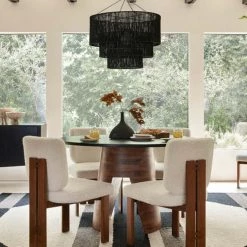 Lulu And Georgia Outdoor Collection Chavette Chandelier, Black