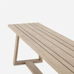 Lulu And Georgia Zed Indoor / Outdoor Dining Bench Outdoor Collection