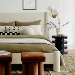 Lulu And Georgia Bouclé Ball Pillow By Sarah Sherman Samuel Sarah Sherman Samuel Collection