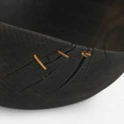 Lulu And Georgia Organic Harmony Collection Korean White Oak Black Wave Bowl By Namu Home Goods