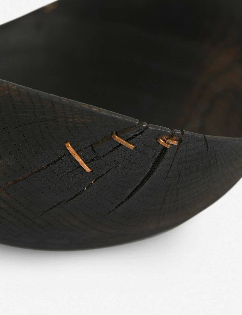 Lulu And Georgia Organic Harmony Collection Korean White Oak Black Wave Bowl By Namu Home Goods