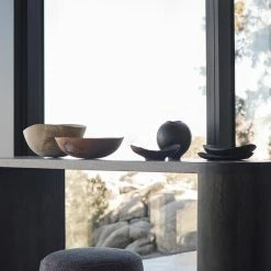 Lulu And Georgia Charred Zelkova Wood Plate, Small By Namu Home Goods Organic Harmony Collection