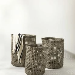 Lulu And Georgia Outdoor Collection Laura Indoor / Outdoor Baskets (Set Of 3)